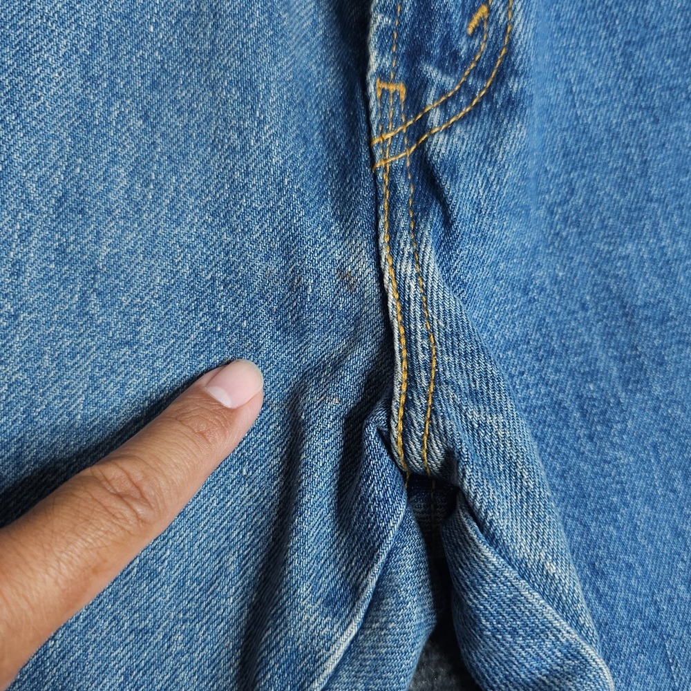 Levi's 517 Boot Cut Jeans Mens 33x32 Medium Wash Workwear Western Distressed Y2K - Picture 2 of 14